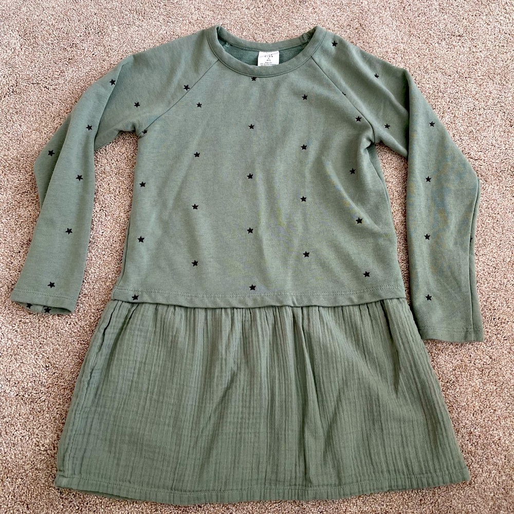 Girls Gap Long Sleeve Star Print Dress